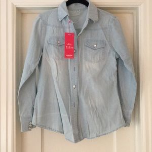 Bailong Denim shirt NWT girls size xl